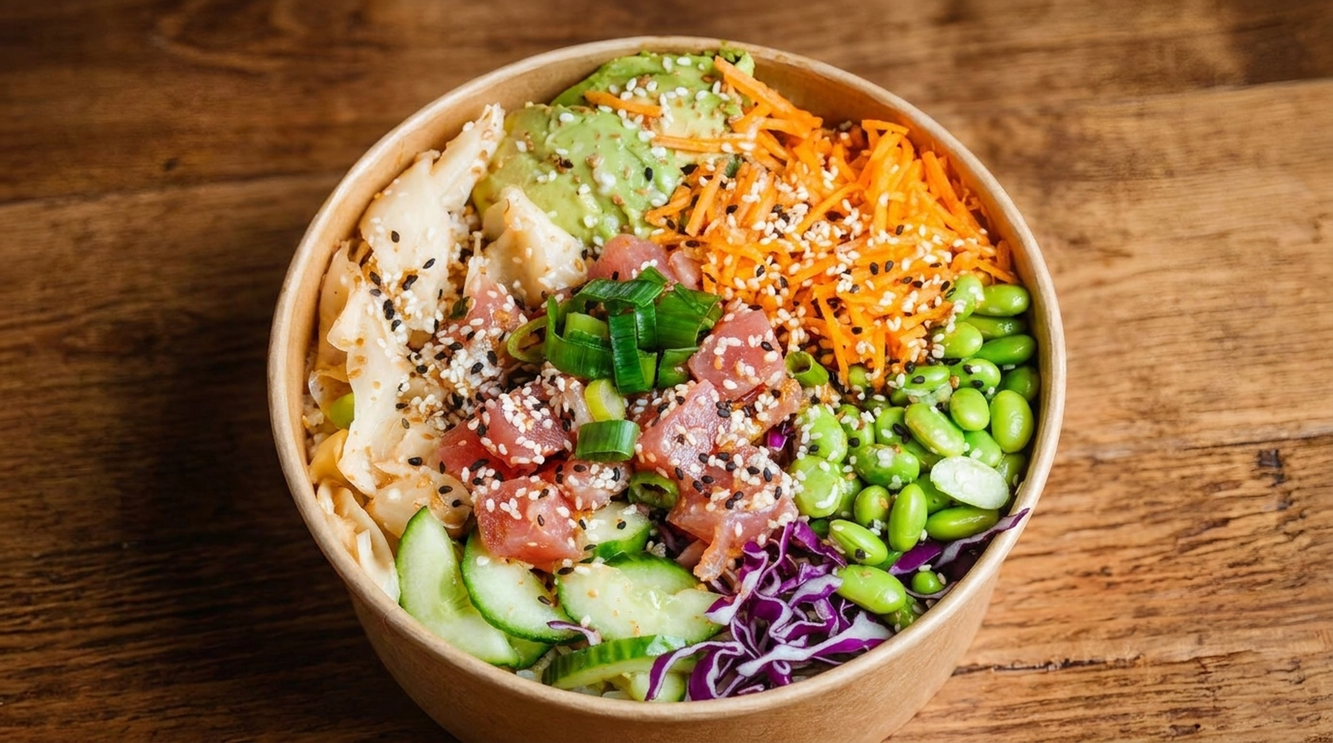 Poké bowls built from the sea