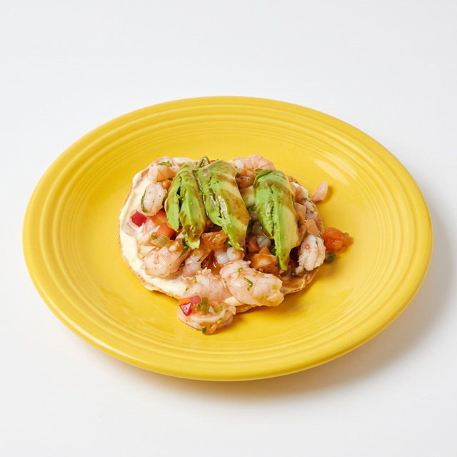 Tostadas de Ceviche de Camaron.