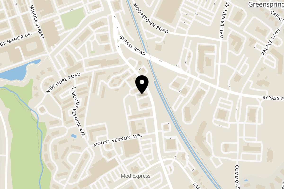 Map showing the location of 7 Mares Mexican Grill on 1338 Richmond Rd in Williamsburg